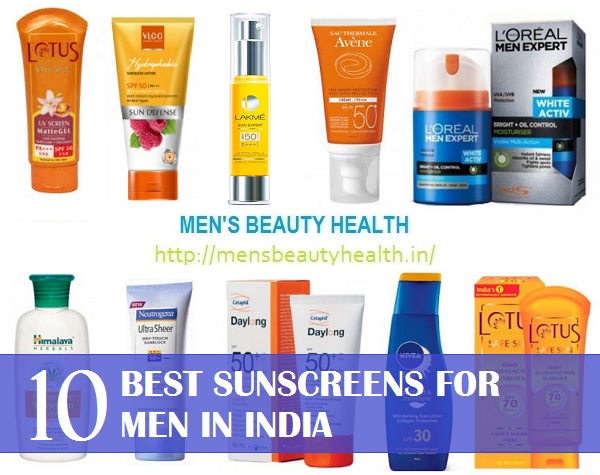 10 best Sunscreens for men in india