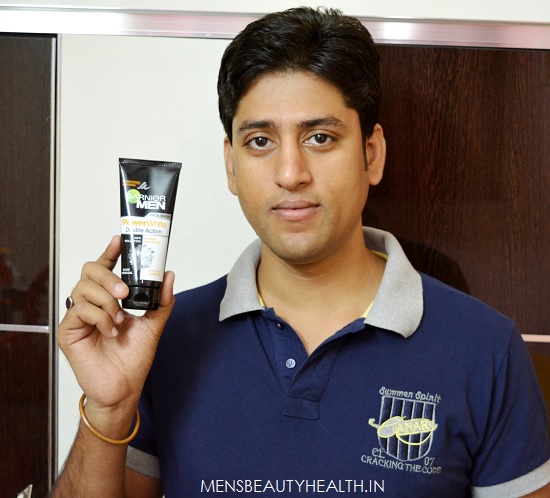 garnier double action fairness face wash review men