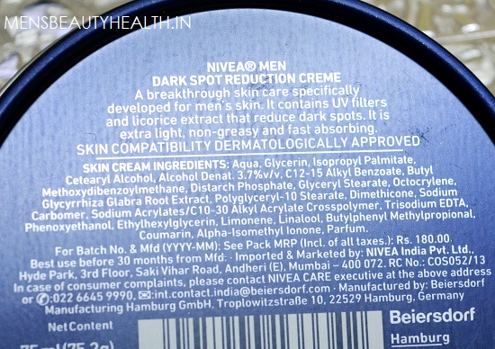 Nivea for Men Dark Spot Reduction Cream Review PRICE