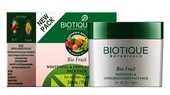 biotique men's fairness face packs in India