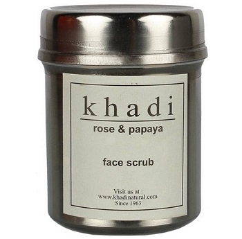 Khadi Natural Rose & Papaya Face Scrub 