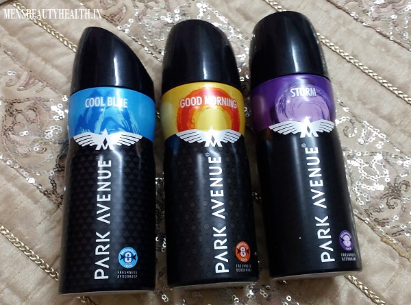 Park Avenue Deodorants Review In Strom, Good Morning and Cool Blue 4