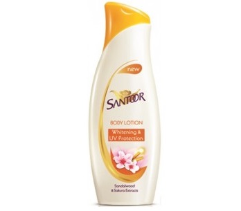 Santoor Whitening And UV Protection Body Lotion