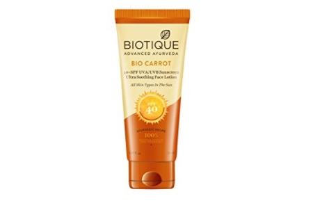 Biotique Bio carrot Face & Body Sun Lotion SPF 40