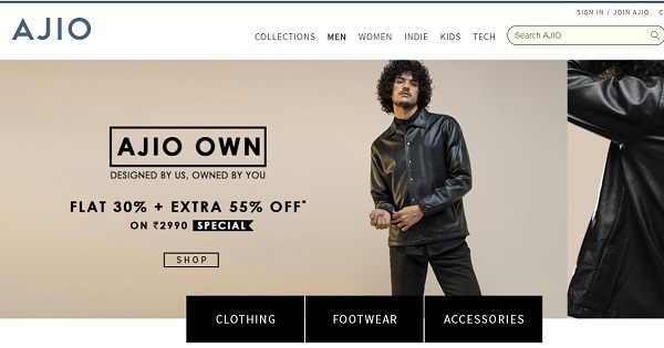 ajio online shopping sites