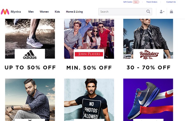 myntra online shopping sites