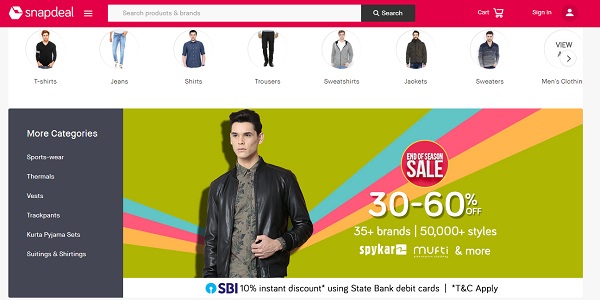 snapdeal online shopping sites