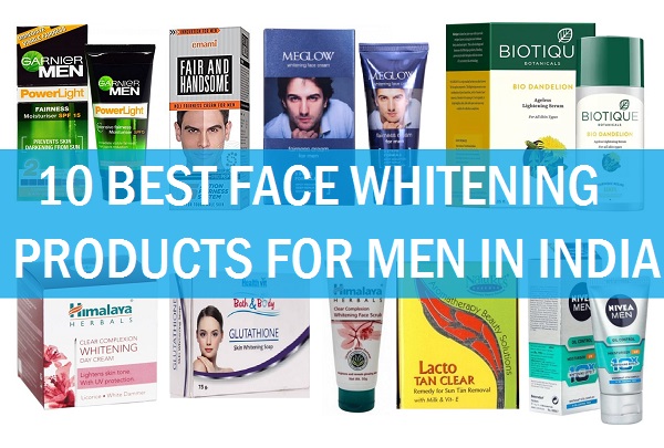 best face whitening products for men in india