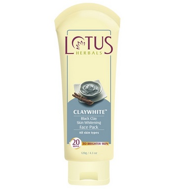 Lotus Herbals Claywhite Black Clay Skin Whitening Face Pack