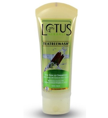 Lotus Herbals Tea Tree and Cinnamon Face Wash