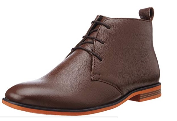 BATA Men's Bill Brown Leather Boots