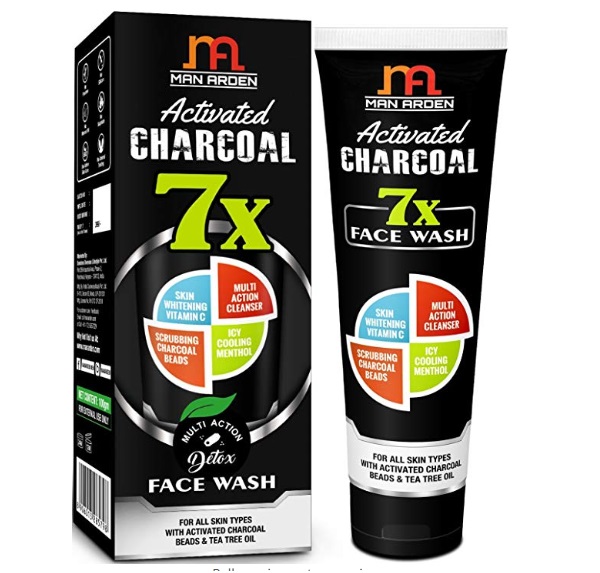 Man Arden 7X Activated Charcoal Face Wash