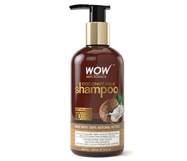 WOW Coconut Milk saw palmetto dht block shampoo