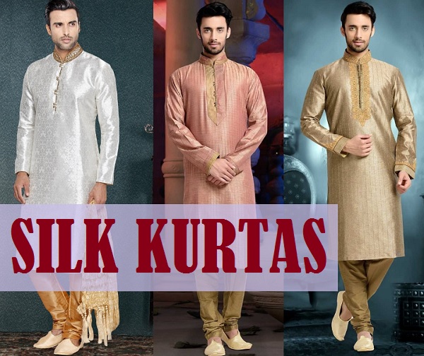 Latest Designer Silk Kurtas for Men