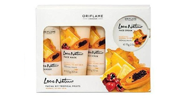 Love Nature Facial Kit Tropical Fruits For Normal To Dry Skin