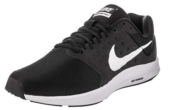 Nike Men's Downshifter-7 Black White Running Shoes