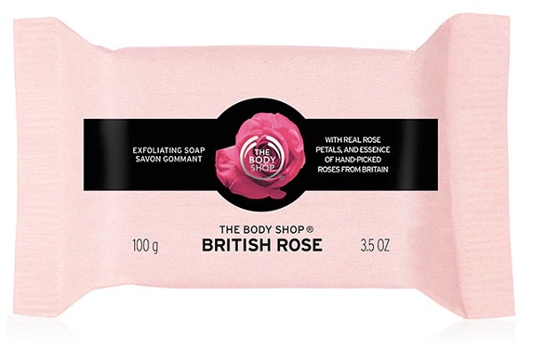 The Body Shop British Rose Exfoliating Soap