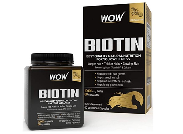 Wow Biotin Maximum Strength Veg Capsule 10,000 mcg