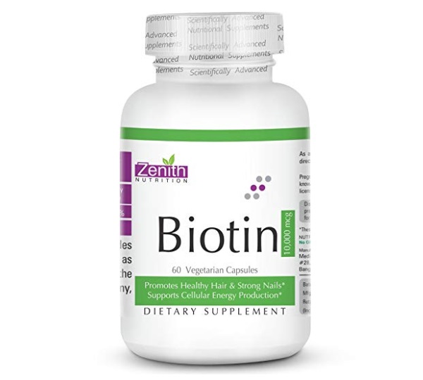 Zenith Nutrition Biotin capsules