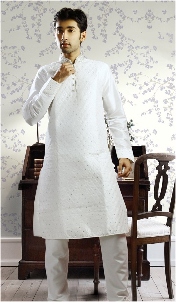 white kurta pajama