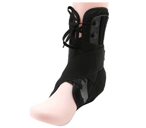 CGT Ankle Brace Supportm Lace Up Adjustable Stabilizer Elastic Compression Foot Pain Relief