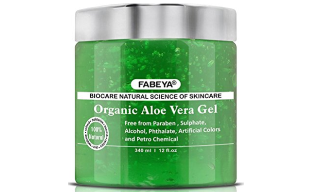 FABEYA BioCare Natural Organic Aloe Vera Gel - No Parabens and Sulphates