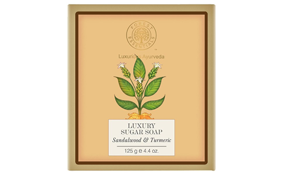 Forest Essentials Sandalwood and Turmeric Luxury Sugar Soap