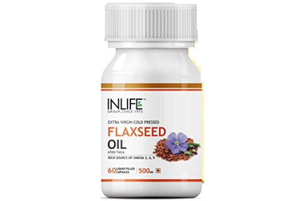 INLIFE Flaxseed Oil Omega 3-6-9 Fatty Acid Supplement