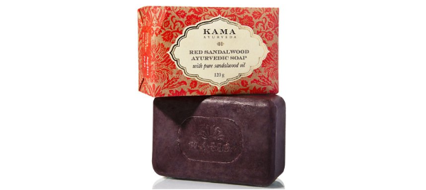 Kama Ayurveda Red Sandalwood Ayurvedic Soap with Pure Sandalwood Oil