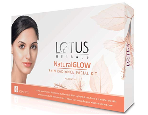 Lotus Herbals Natural Glow Kit Skin Radiance 4 Facial Kit