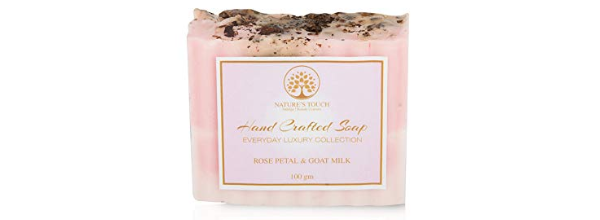 Nature's Touch Handmade Real Rose Petal Goat Milk Soap