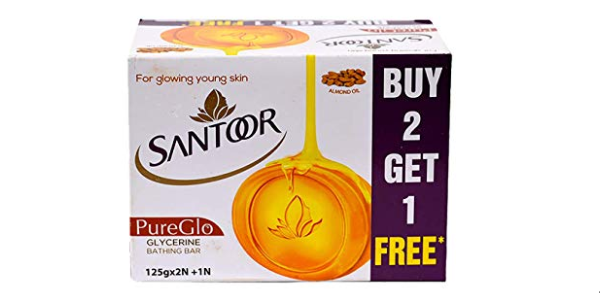 Santoor PureGlo Glycerin Soap