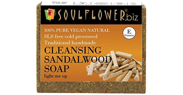 Soulflower Cleansing Sandalwood Soap