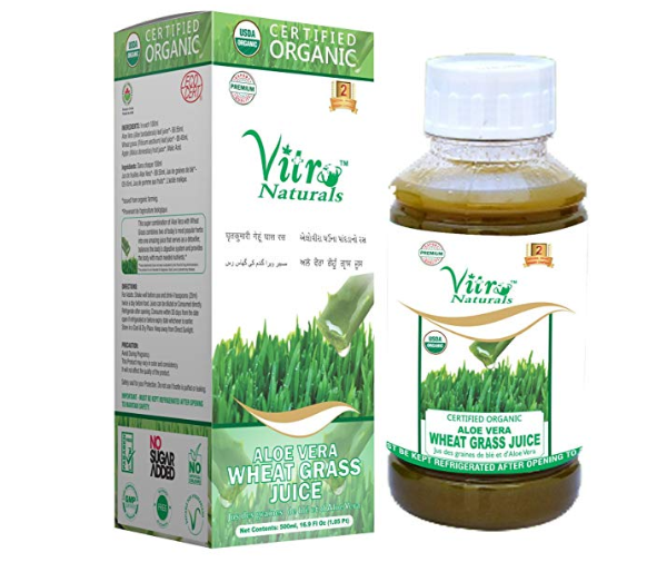 Vitro Certified Organic Aloe Wheat Grass Juice