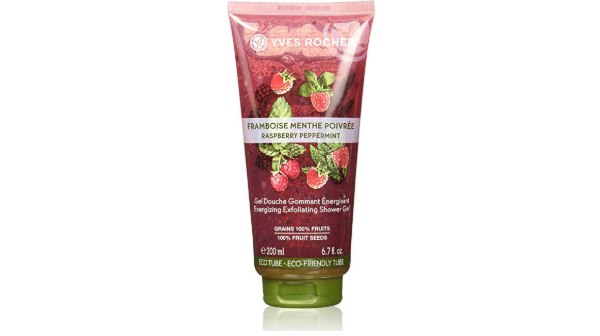 Yves Rocher Energizing Exfoliating Shower Gel in Raspberry Peppermint