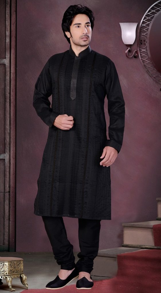 Latest 50 Types Of Black Kurta Designs for Men (2022) To get That Look!