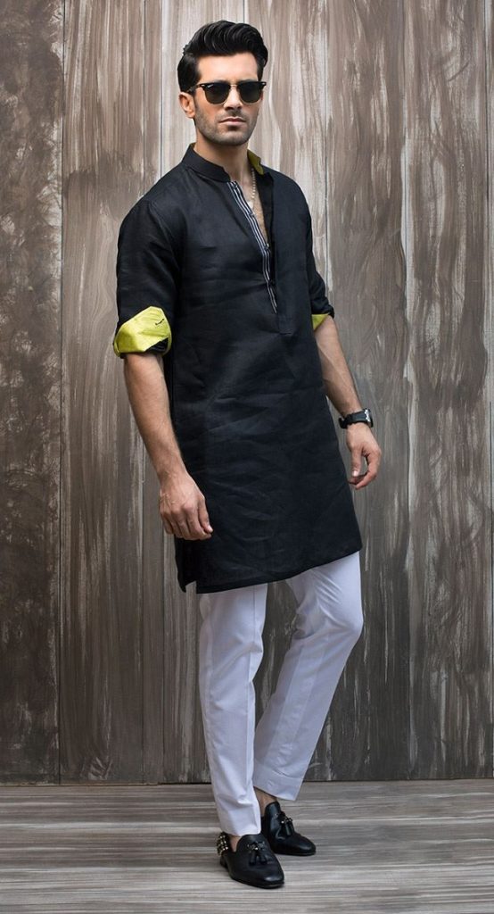 Latest 50 Types Of Black Kurta Designs for Men (2022) To get That Look!