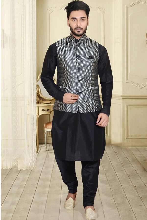 black kurta men 9