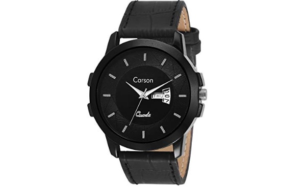 Carson Analogue Black Dial Men's Watch