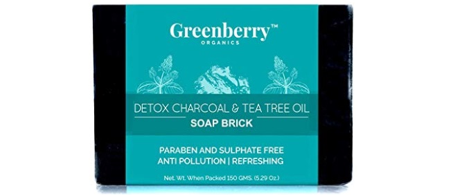 Greenberry Organics Detox Charcoal and Tea Tree Oil Soap