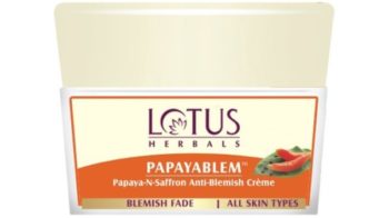 Lotus Herbals Papayablem Papaya-n-Saffron Anti Blemish Cream