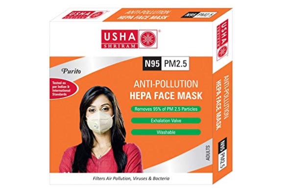 Usha Shriram Anti Pollution HEPA Face Mask Air Mask