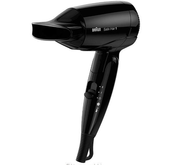 Braun Satin Hair 1 - HD 130 - Lightest Style & Go Travel Dryer