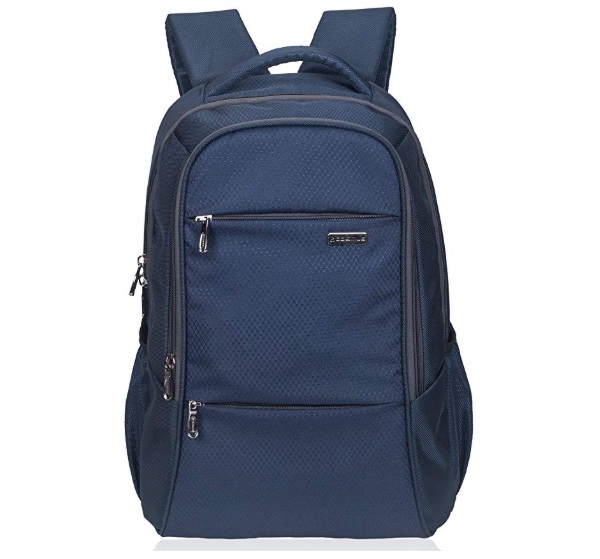 COSMUS Polyester Navy Blue Laptop Backpack