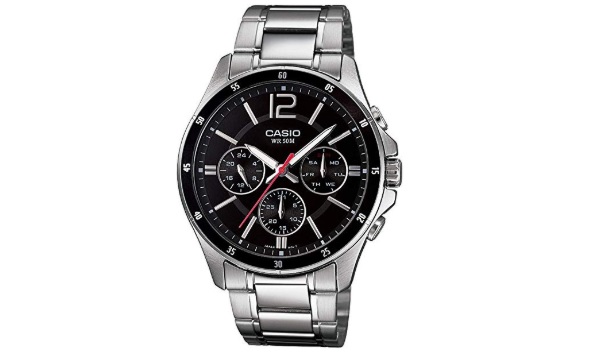 Casio Enticer Men Multi Dial Black Watch