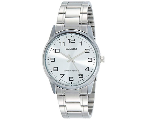 Casio Enticer Men's Analog Silver Dial Metallic Band Watch