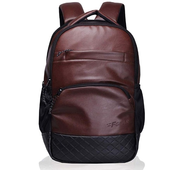 F Gear Luxur Brown 25 liter Laptop Backpack