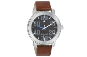 Fastrack Casual Analog Black Dial Brown Band Men's Watch