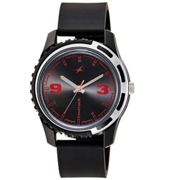 Fastrack Casual Analog Black and Red Dial Men's Watch