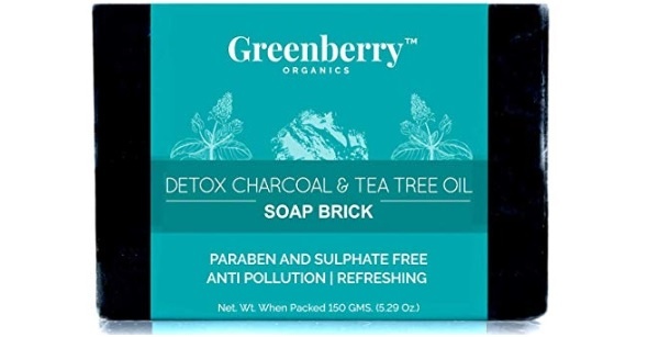 Greenberry Organics Detox Charcoal and Tea Tree Oil Soap